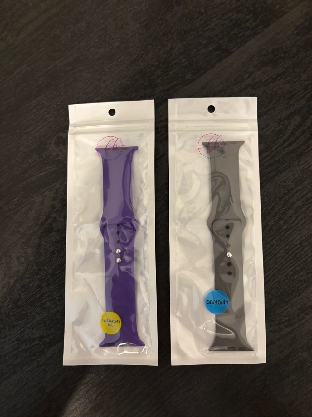 Purple and Gray Silicone Replacement Watch Band